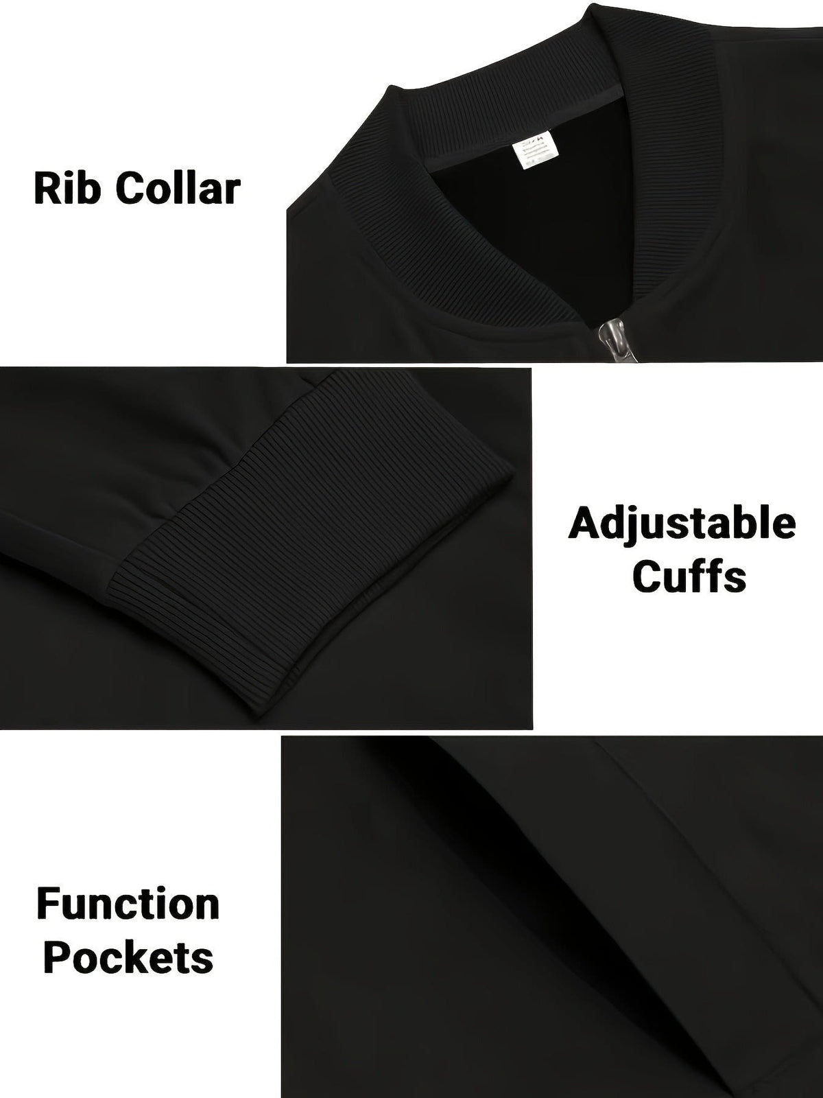 Geoffrey Lightweight Ribbed Trim Zip Jacket