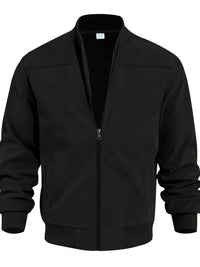 Geoffrey Lightweight Ribbed Trim Zip Jacket