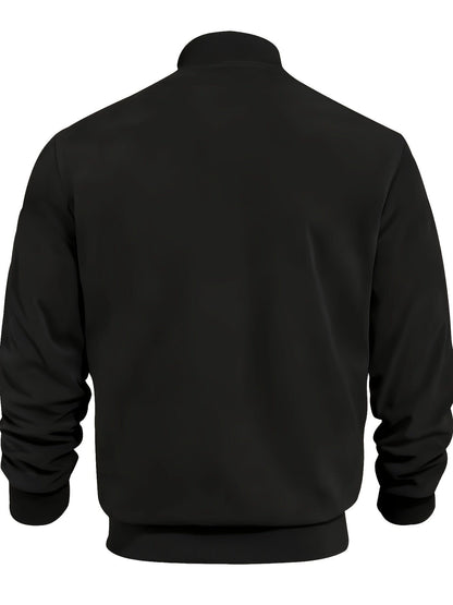 Geoffrey Lightweight Ribbed Trim Zip Jacket_18
