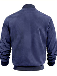 Geoffrey Lightweight Ribbed Trim Zip Jacket