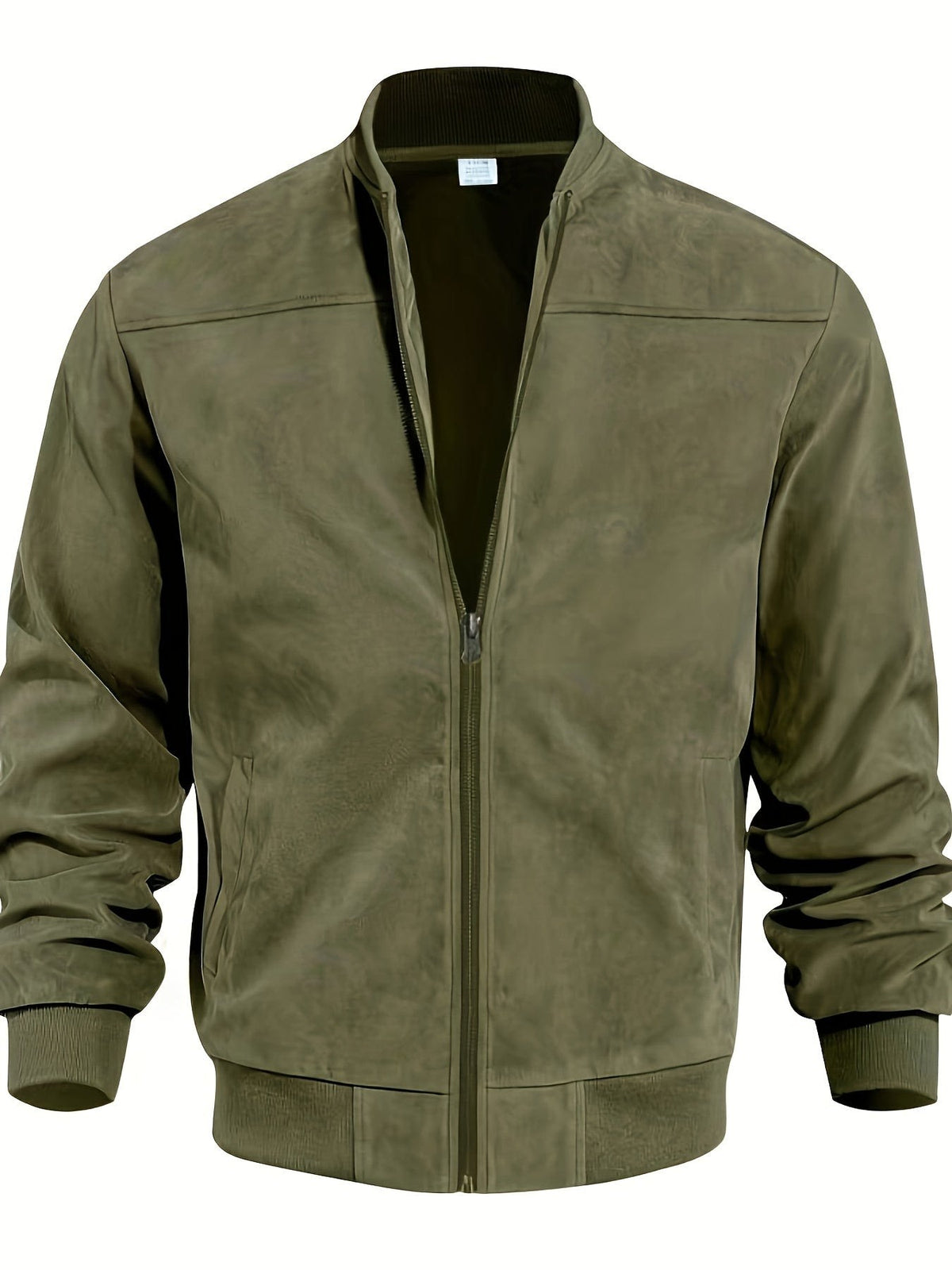 Geoffrey Lightweight Ribbed Trim Zip Jacket