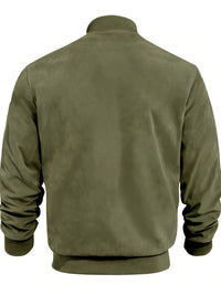 Geoffrey Lightweight Ribbed Trim Zip Jacket