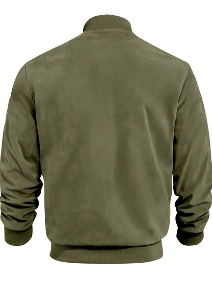 Geoffrey Lightweight Ribbed Trim Zip Jacket_26