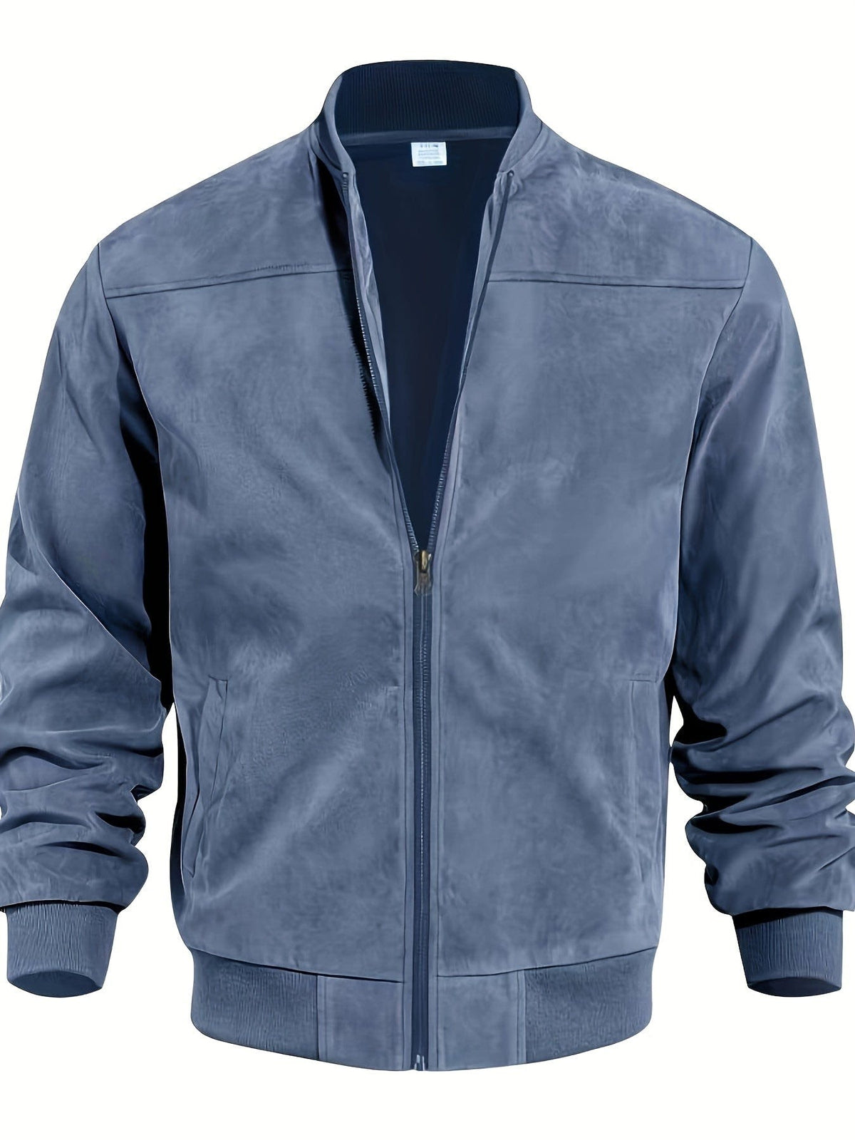 Geoffrey Lightweight Ribbed Trim Zip Jacket