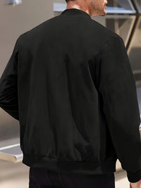 Geoffrey Lightweight Ribbed Trim Zip Jacket
