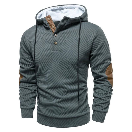 Ross Textured Knit Hooded Sweater_1