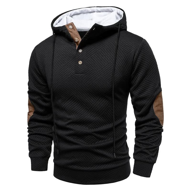 Ross Textured Knit Hooded Sweater