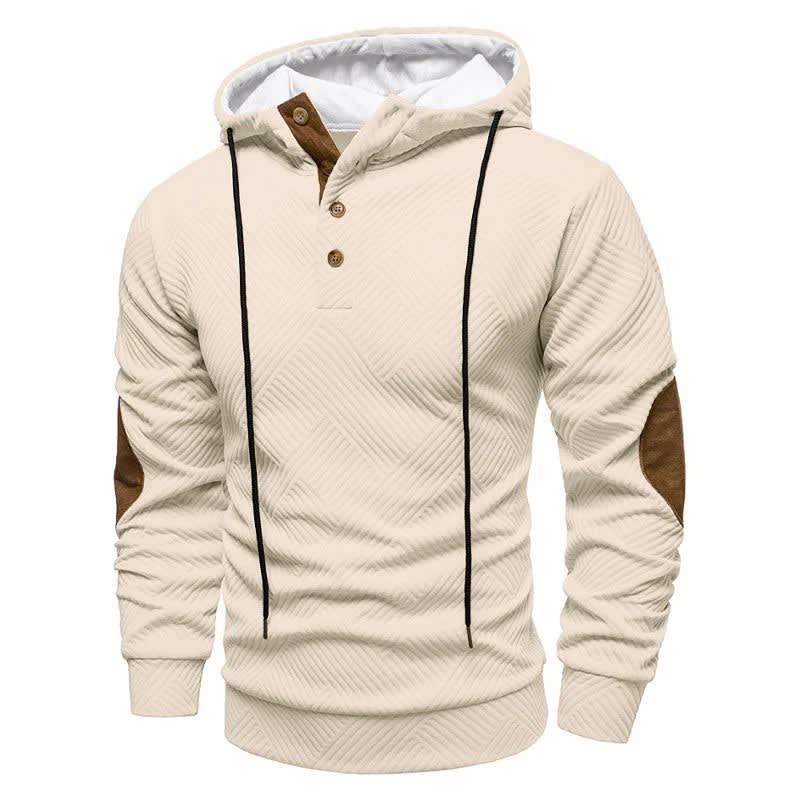 Ross Textured Knit Hooded Sweater