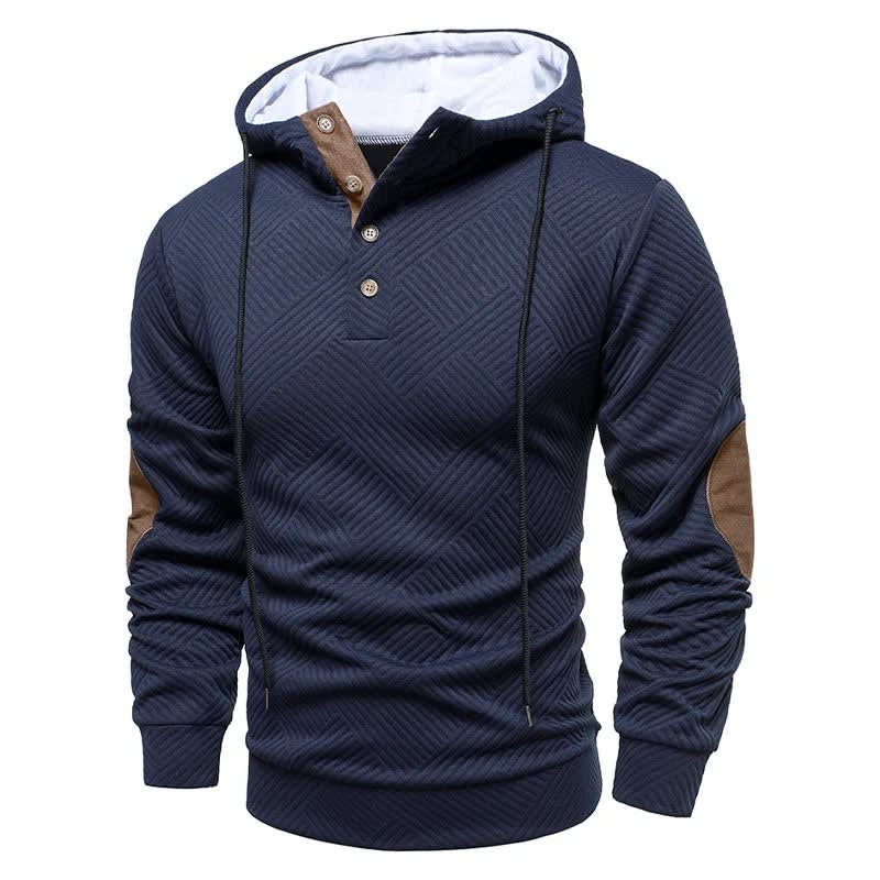 Ross Textured Knit Hooded Sweater