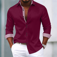 Asher Contrast Trim Long Sleeve Shirt