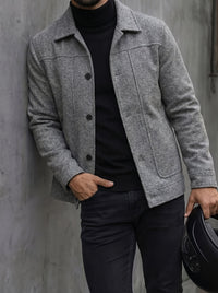 Dillon Brushed Grey Trucker Jacket