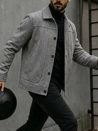 Dillon Brushed Grey Trucker Jacket