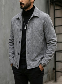 Dillon Brushed Grey Trucker Jacket