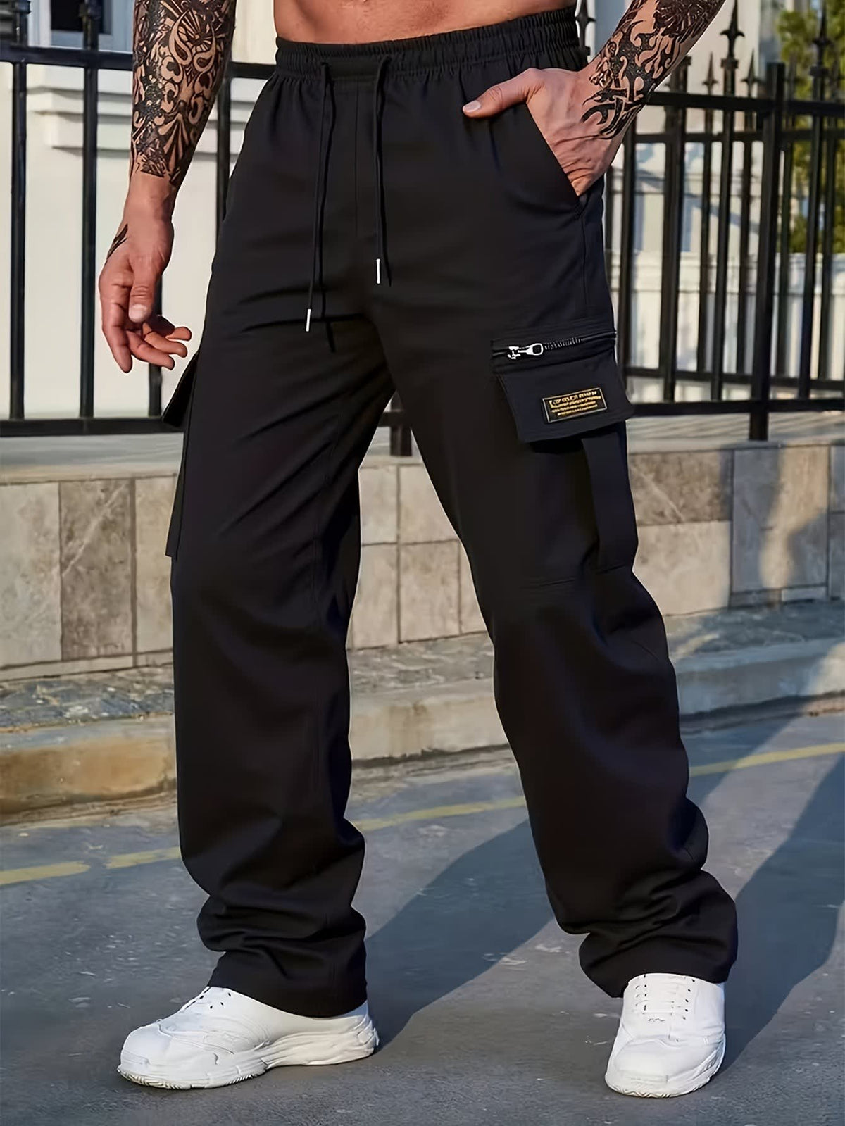 Balthazar Zip Pocket Cargo Trousers