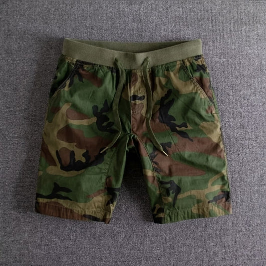Lucian Camo Print Drawstring Shorts_1