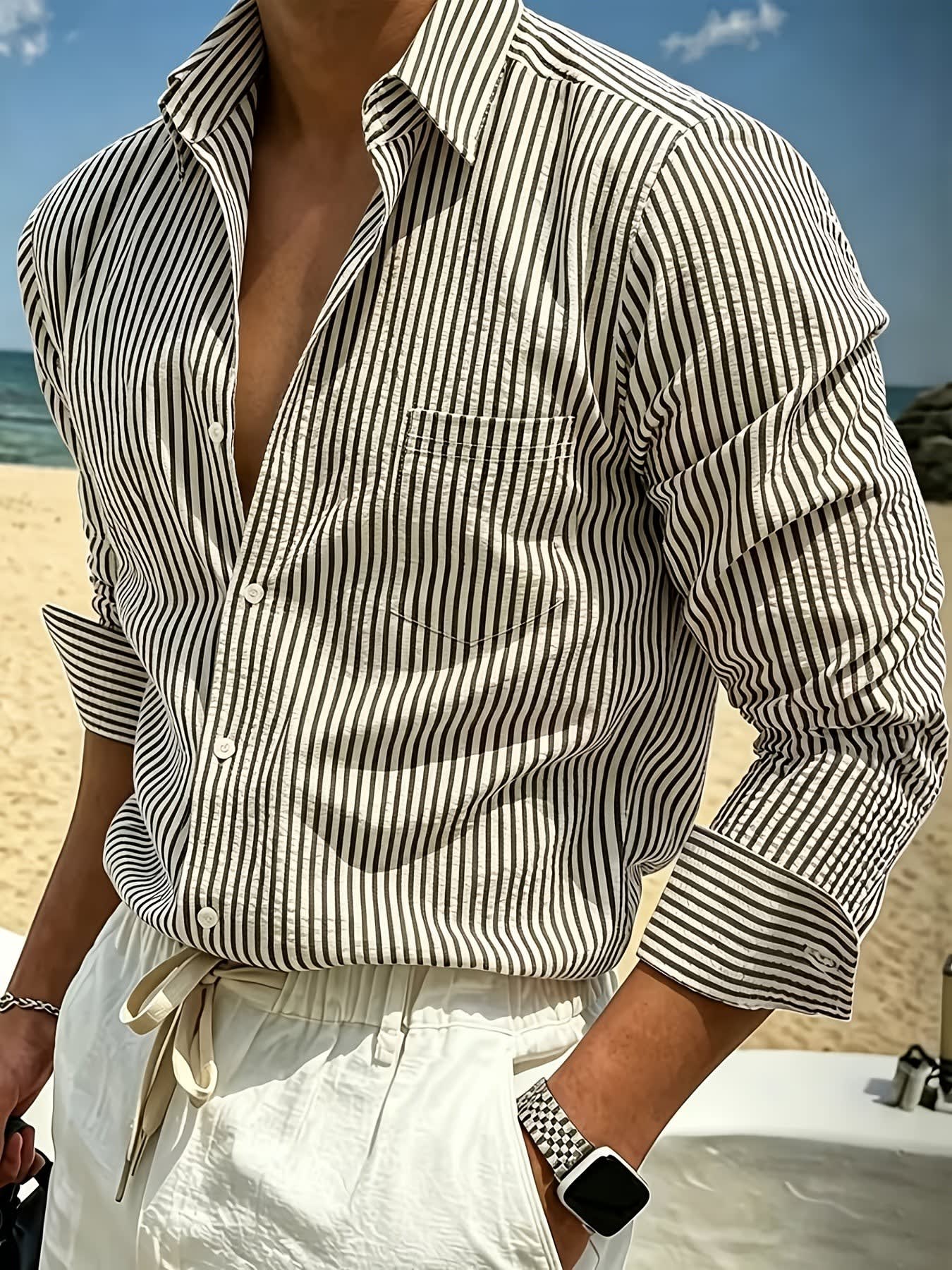 Lex Seersucker Stripe Long Sleeve Shirt_5