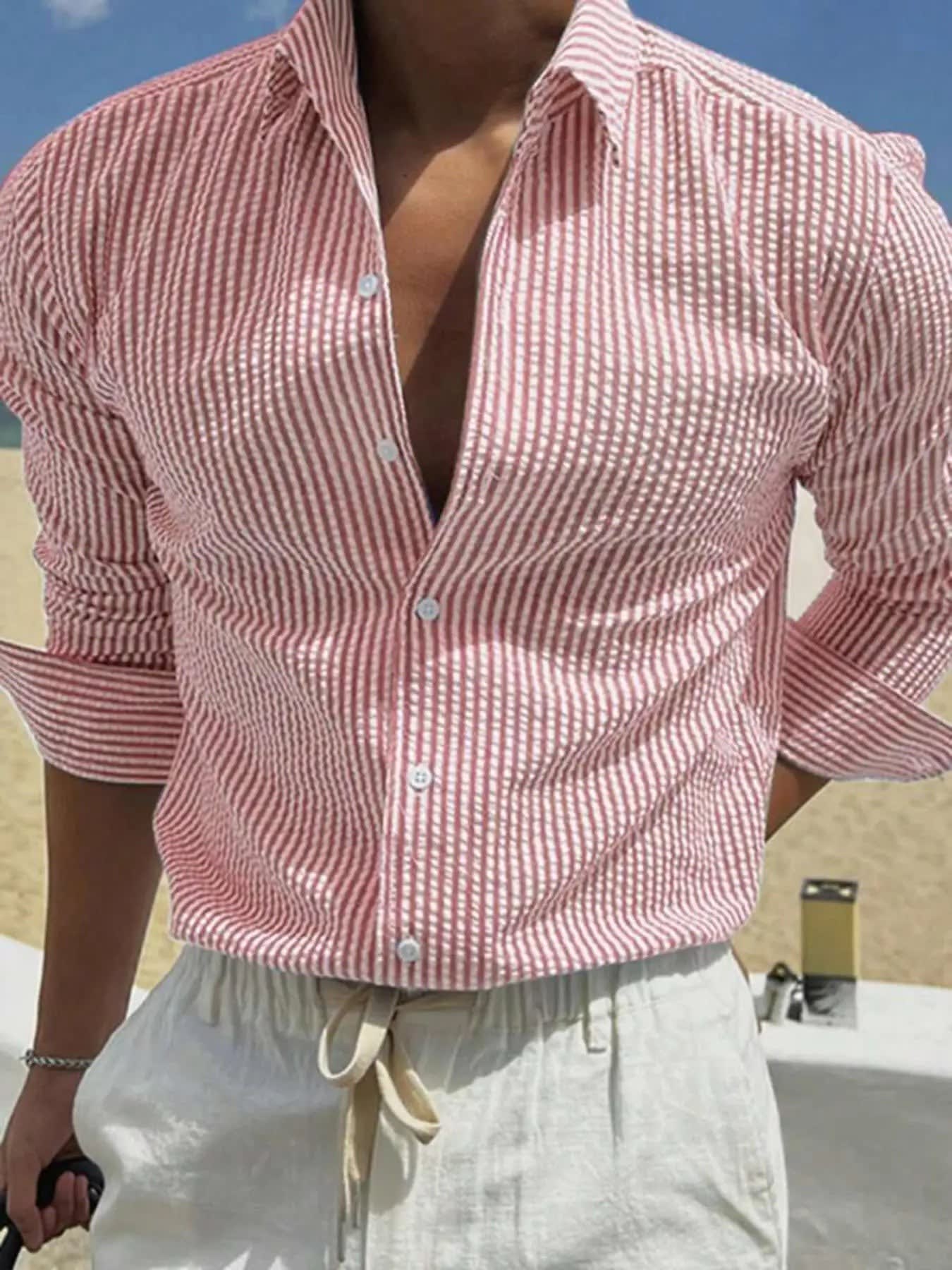 Lex Seersucker Stripe Long Sleeve Shirt_9
