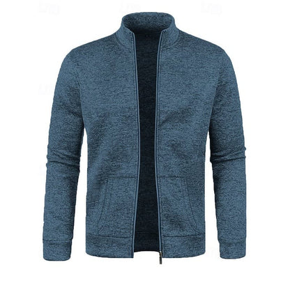 Gallagher Textured Knit Stand Collar Jacket_2
