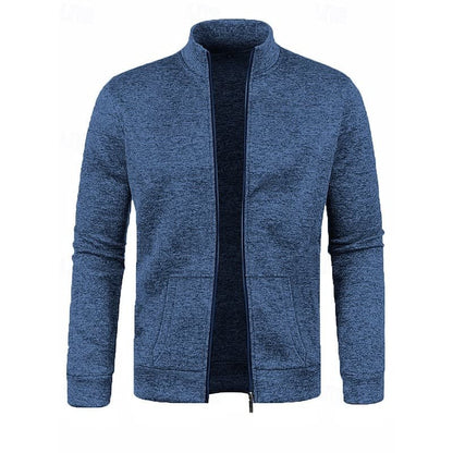 Gallagher Textured Knit Stand Collar Jacket_5