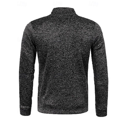 Gallagher Textured Knit Stand Collar Jacket_9