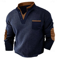 Tyson Waffle Knit Henley Sweatshirt