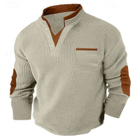 Tyson Waffle Knit Henley Sweatshirt