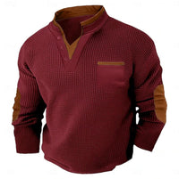 Tyson Waffle Knit Henley Sweatshirt