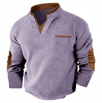 Tyson Waffle Knit Henley Sweatshirt