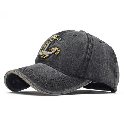 Reece Washed Cotton Anchor Baseball Cap_4