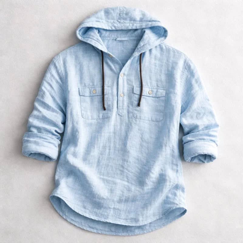 Maynard Cotton Hooded Shirt