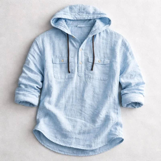 Maynard Cotton Hooded Shirt_1