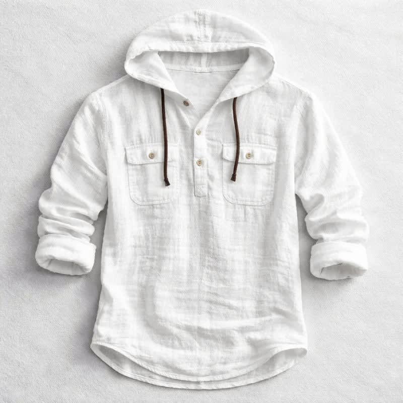 Maynard Cotton Hooded Shirt