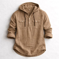 Maynard Cotton Hooded Shirt