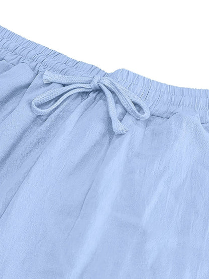 Hardy Crushed Texture Drawstring Trousers_14