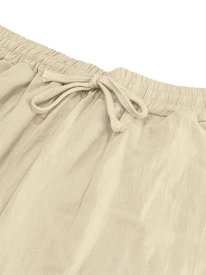 Hardy Crushed Texture Drawstring Trousers_18