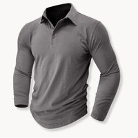 Robinson Stretch Cotton Long Sleeve Polo