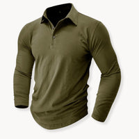 Robinson Stretch Cotton Long Sleeve Polo