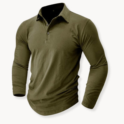 Robinson Stretch Cotton Long Sleeve Polo_15