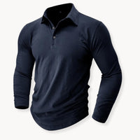 Robinson Stretch Cotton Long Sleeve Polo