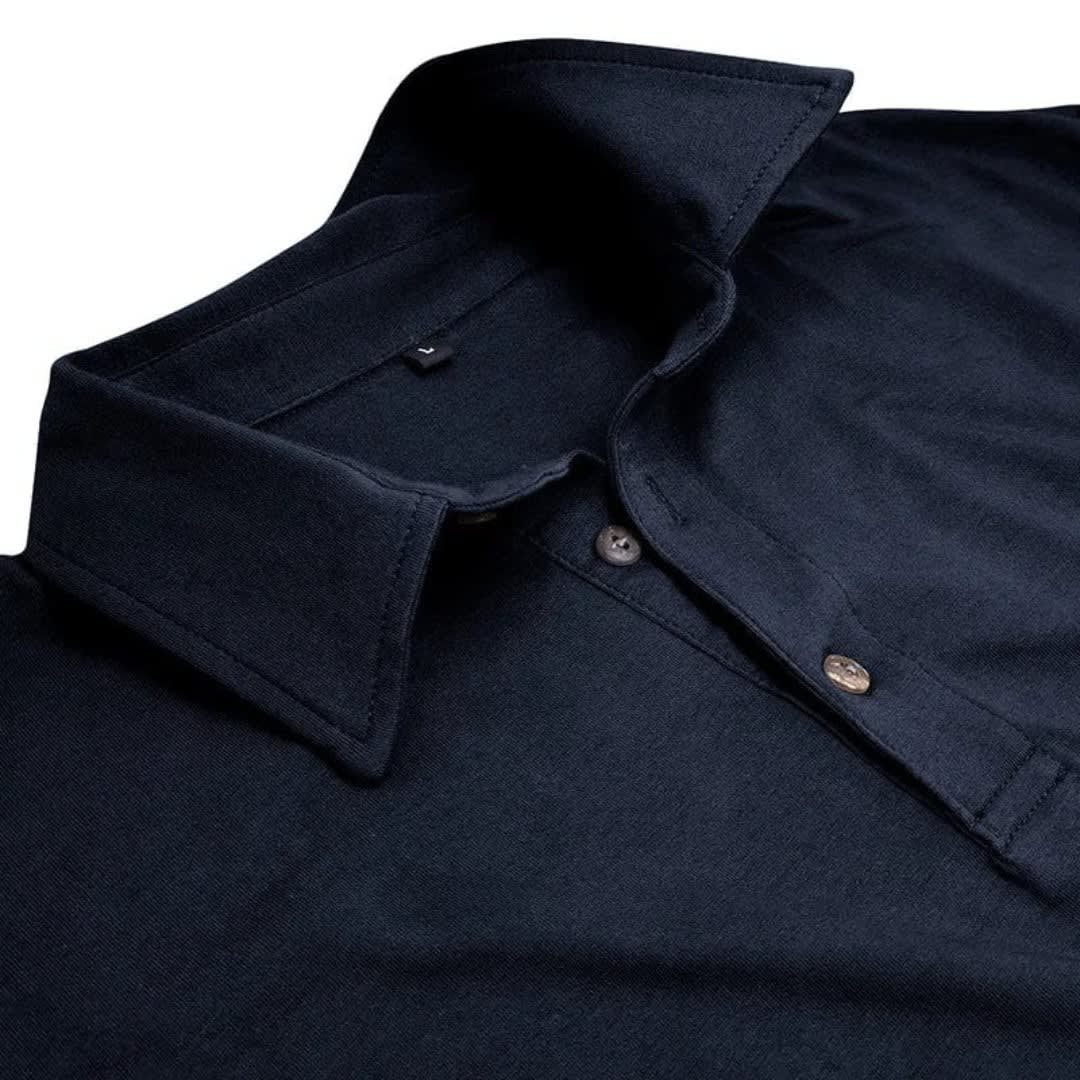 Robinson Stretch Cotton Long Sleeve Polo