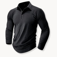 Robinson Stretch Cotton Long Sleeve Polo