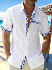 Holden Floral Trim Short Sleeve Shirt