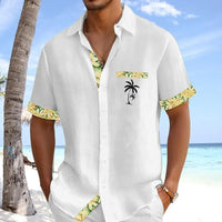 Talbot Palm Embroidered Short Sleeve Shirt