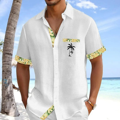 Talbot Palm Embroidered Short Sleeve Shirt_4