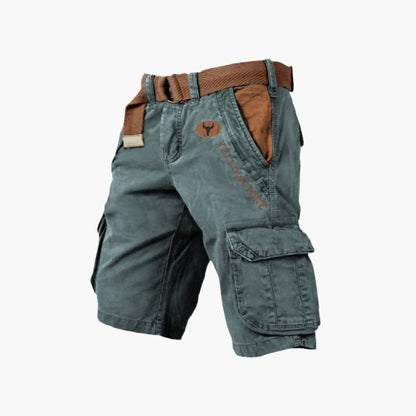 Felix Six Pocket Washed Cargo Shorts_4