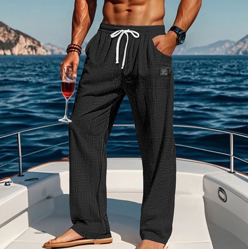 Denver Crinkle Weave Drawstring Pants