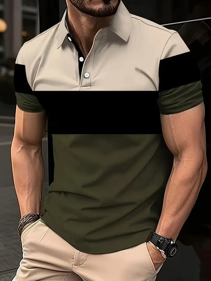 Victor Color Block Short Sleeve Polo_2