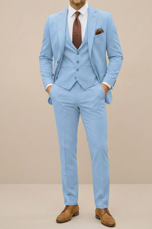 Patton Three Piece Notch Lapel Suit_1