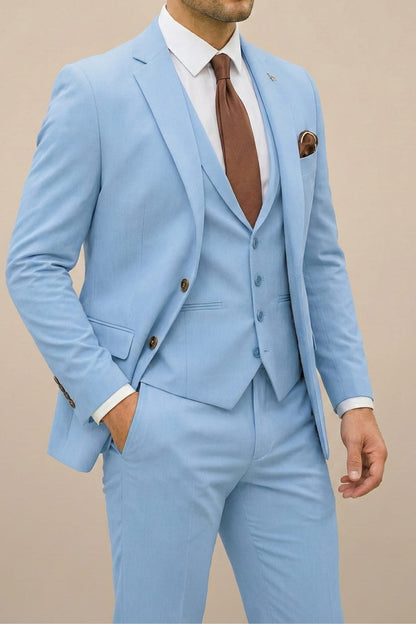 Patton Three Piece Notch Lapel Suit_3