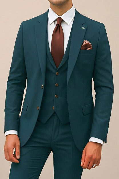 Patton Three Piece Notch Lapel Suit_5